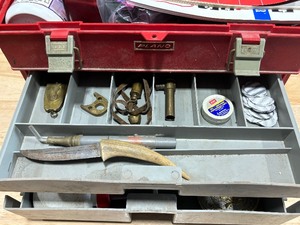 Tackle Box Full of Accessories for Black Powder Rifle