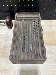 Bit Brace with Auger Bits in Box
