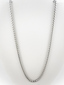 lot 273 image: Mens Franco Stainless Steel Chain Necklace.