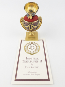 lot 55 image: Joan Rivers Imperial Treasures II Lost Treasure Egg with Bee Pin