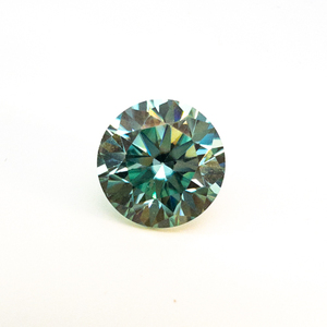 lot 92 image: BLUE MOISSANITE - 5.53ct. Round brilliant cut
