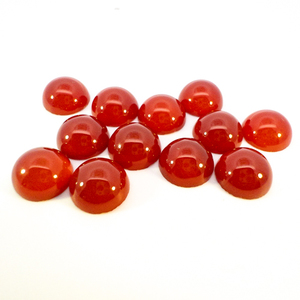 lot 314 image: Group of 12 CARNELIAN - 20.35ct. Round cabachon cut
