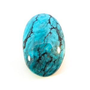 lot 317 image: TURQUOISE - 26.3ct. Oval cabachon cut
