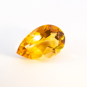 lot 334 image: CITRINE - 2.67ct. Pear brilliant cut
