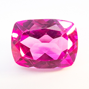 lot 336 image: LAB GROWN PINK SAPPHIRE - 19.92ct. Rectangular cushion cut