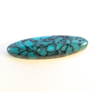 lot 338 image: TURQUOISE - 2.52ct. Marquise cabachon cut
