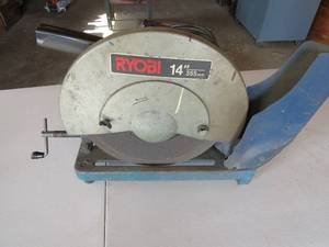 lot 31 image: Ryobi 14 Abrasives Metal Cut-Off Saw-Chop Saw - Model - C356