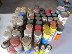 lot 58 image: Mixed Lot of Spray Paints