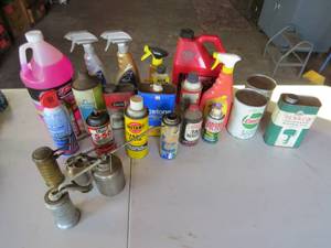 lot 60 image: Mixed Lot of Assorted Fluids for House and Auto