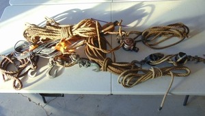 lot 67 image: Mixed Lot of Pulleys and Rope