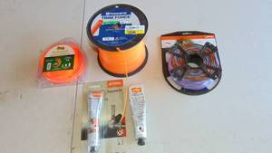 lot 131 image: Mixed Lot of Weed Trimmer Line and Grease