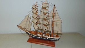 lot 134 image: Belem Three Masted Ship Model