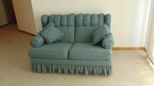lot 144 image: Love Seat with Pillows