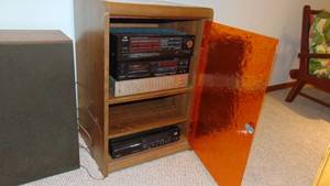 lot 154 image: JVC Sound System with Cabinet