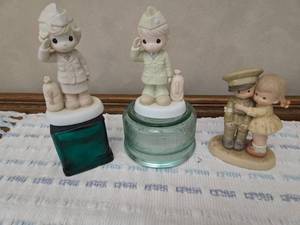 lot 11 image: Military and Patriotic Themed Precious Moments and Memories of Yesteryear Figurines