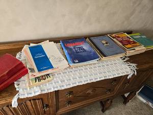 lot 63 image: Large Lot of Sheet Music, Organ Learning Course and More