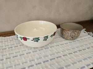 lot 70 image: One 12 Inch Bowl and Other Decorative Bowl