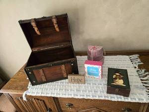 lot 74 image: Wooden Box, Decorative Boxes and More