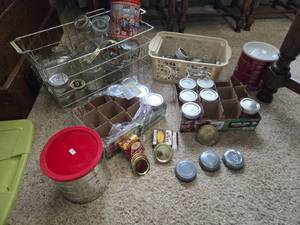 lot 99 image: Canning Jars, Lids, Rings and More