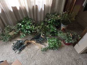 lot 102 image: Huge Lot of Faux FlowersVines Etc