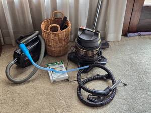 lot 107 image: Rainbow Vacuum, Eureka Boss Vacuum and Accessories