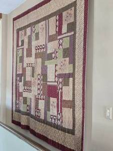 lot 136 image: 93 x 99 Quilt Hanging on the Wall for Decor