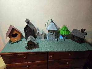 lot 201 image: Lot of Misc. Decorative Bird Houses