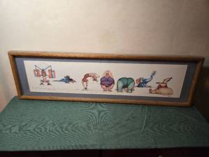 lot 216 image: Funny Exercise Wall Hanging