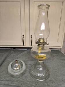 lot 270 image: Oil Lamp and Oil Style Candle