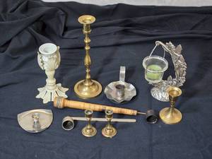 lot 281 image: Candlesticks, Candle Snuffers  and More