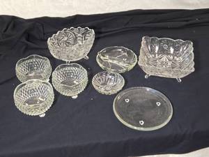 lot 292 image: Crystal Dishes with Legs