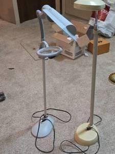 lot 342A image: Sewing Lights, One with Magnifying Lens - Ottlite