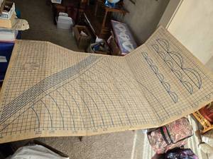 lot 350 image: Folding Cardboard Measuring Mat