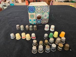 lot 369 image: Large Lot of Thimbles