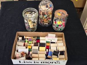 lot 376 image: Jars and Flat of Thread