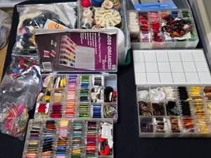 lot 388 image: Huge lot of Embroidery or Cross Stitch Thread and Other