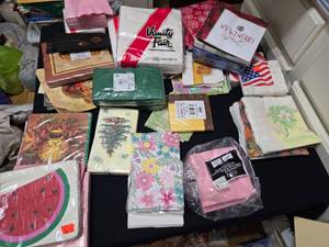 lot 391 image: Large Lot of Various Napkins