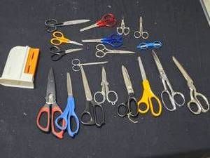 lot 392 image: Scissors and Scissors Sharpener