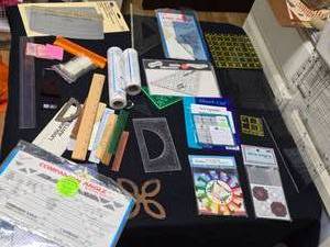 lot 413 image: Quilting Tools, Speedy Triangles, Rulers and More