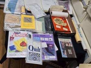 lot 415 image: Tracing Paper, Quilting Items and Related
