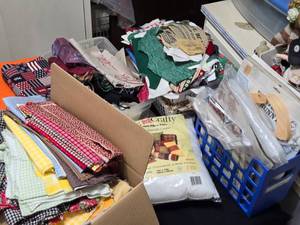 lot 425 image: Fabric Cutoffs and More