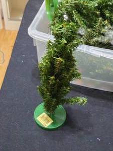 lot 427 image: Lot of 15 Miniature Christmas Trees, 11-12 Tall