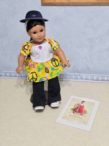lot 437 image: American Girl Doll with Meet Josefina Book