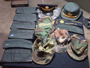 lot 514 image: Collection of Military Hats and Caps
