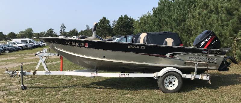2003 Alumacraft Magnum 17 10 Boat w Trailer