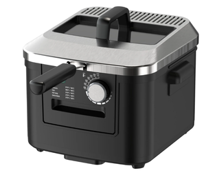 lot 213 image: Mainstays 4L Deep Fryer, Stainless Steel Lid, Electric, New Model MS8400778514-2