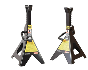 lot 223 image: Black Jack 6 Ton Jack Stands Pair Black - T46002W