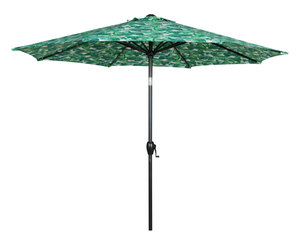 lot 225 image: Mainstays 7.5ft Palm Round Outdoor Tilting Market Patio Umbrella