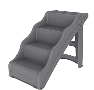lot 239 image: Tail Waggers Dog Stairs Flexi-Step, Foldable Dog Steps with 4-Step Design and Non-Slip Treads, Medium
