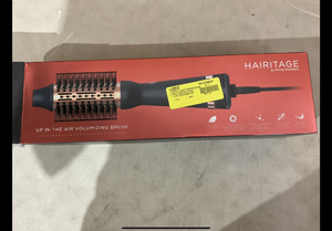 lot 319 image: Hairitage Ceramic Volumizing Blow Dryer Brush for Curling and Straightening